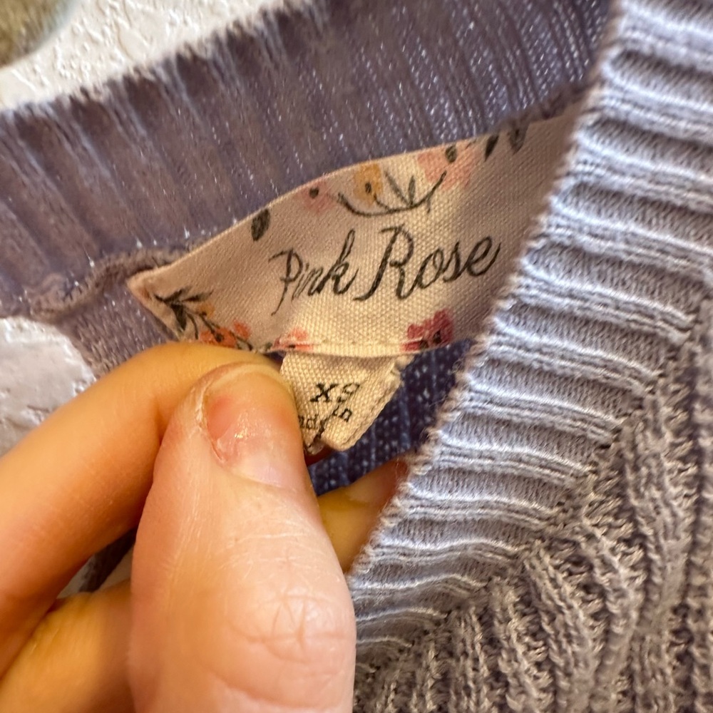 Light Blue Open Back Sweeter - Picture 4 of 4